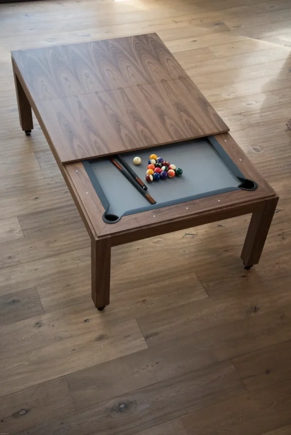 A pool table with a pool cue on top, the Item # FS5094-PT.