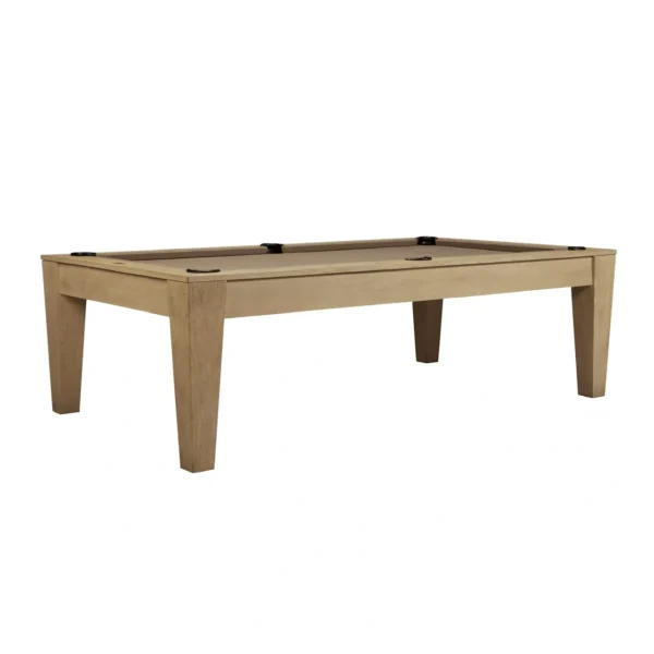 A pool table with a wooden top and legs, the Item # AH5204-PT.