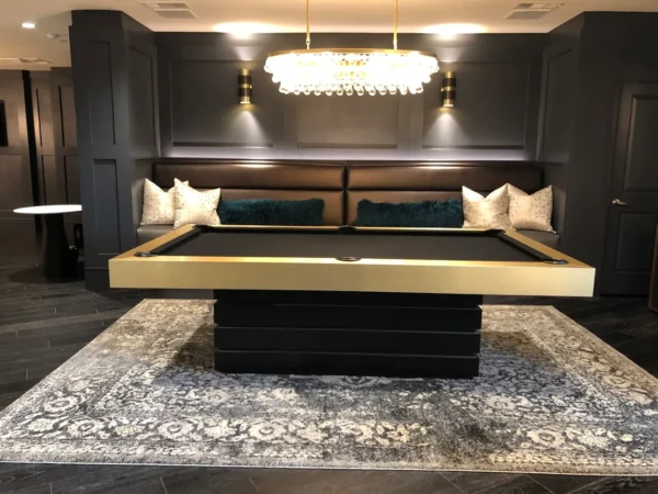 A CM5053-PT in a room with a chandelier.