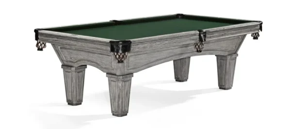 A pool table with a Item # BR5228-PT table top.