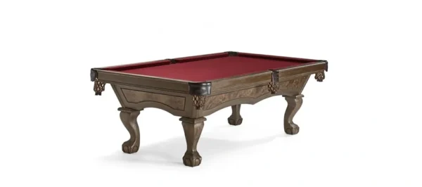 A pool table with a Item # BR5230-PT cloth on it.