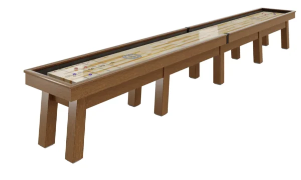A CP6151-SH shuffleboard table with two legs.