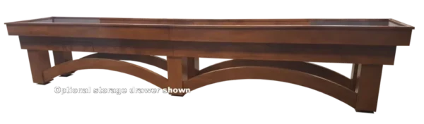 A wooden console table with a glass top, Item # CP6074-SH.