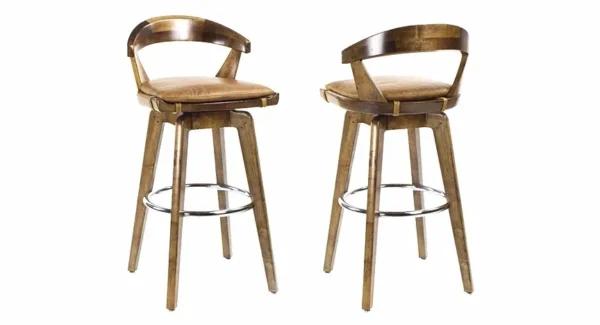 Tufted Back barstools on display