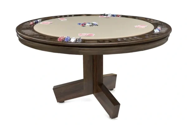 a round game table on display