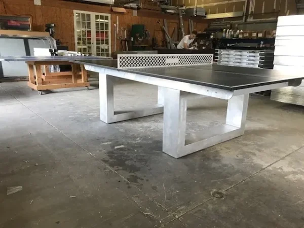 Outdoor table tennis board in black