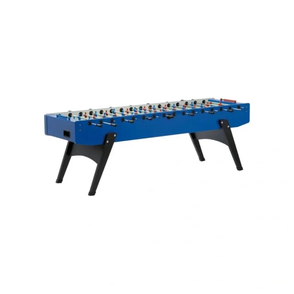 Performance games sure shot foosball table in blue and black