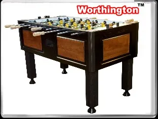 A foosball table with Item # MO17001-FB on it.