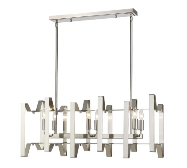 A modern light fixture with a chrome finish, Item # ZL26030-LT.