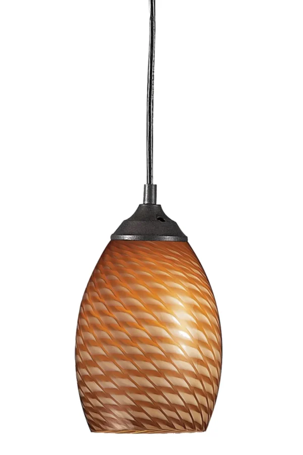 A pendant light with a Item # ZL26057-LT glass shade.