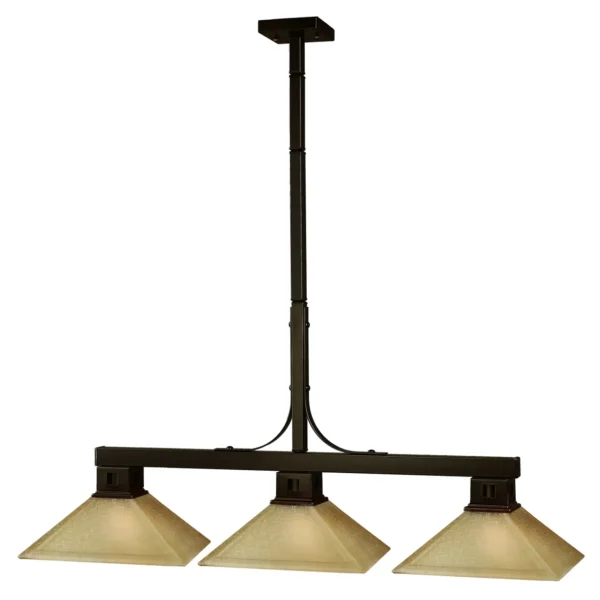 A Item # ZL26072-LT chandelier with three shades.