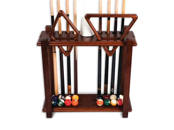 Presidential Billiards Cue Rack on white background