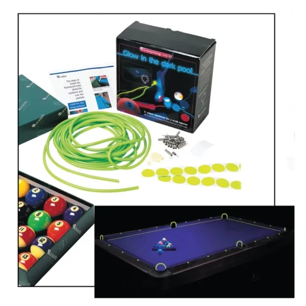 A billiard table with balls and Item # IM25013-AC.