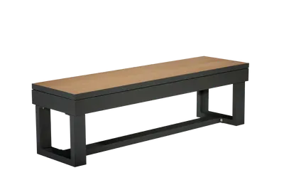 Item # AHB11052-OPT with a light brown top and black metal legs on a transparent background.