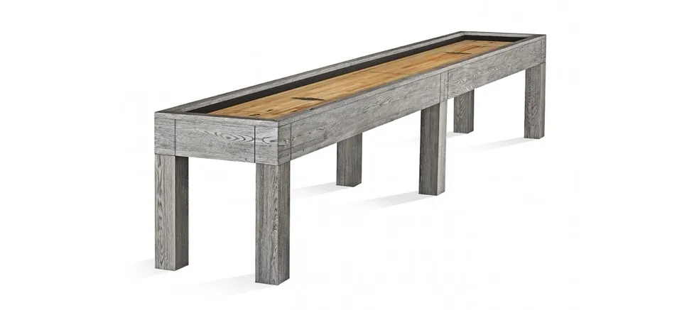 A modern wooden console table (Item # BR6156-SH) with a two-tone tabletop, featuring distinct wood grains and supported by four sturdy legs on a white background.